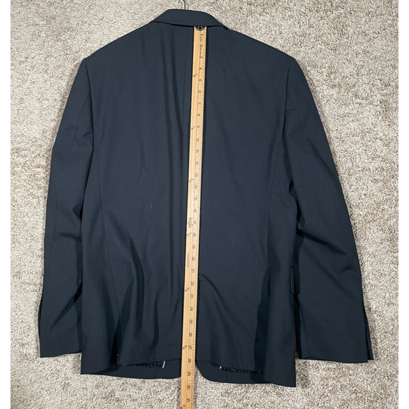 John Varvatos Blazer Mens 40R Black Performance 2 Button Sport Coat Formal Adult - Picture 12 of 12